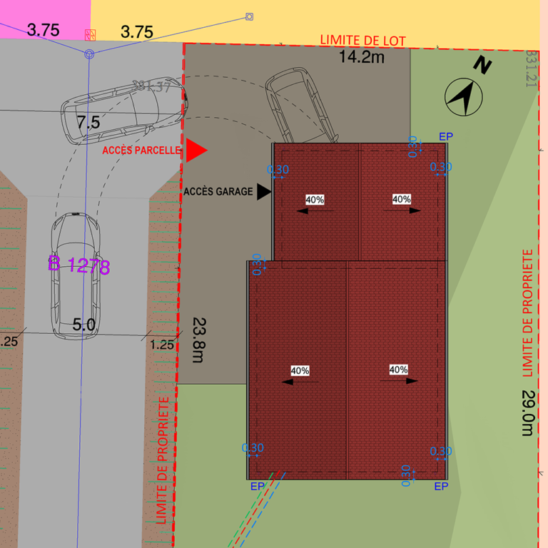 Rayon de braquage (2D) AGOBIM